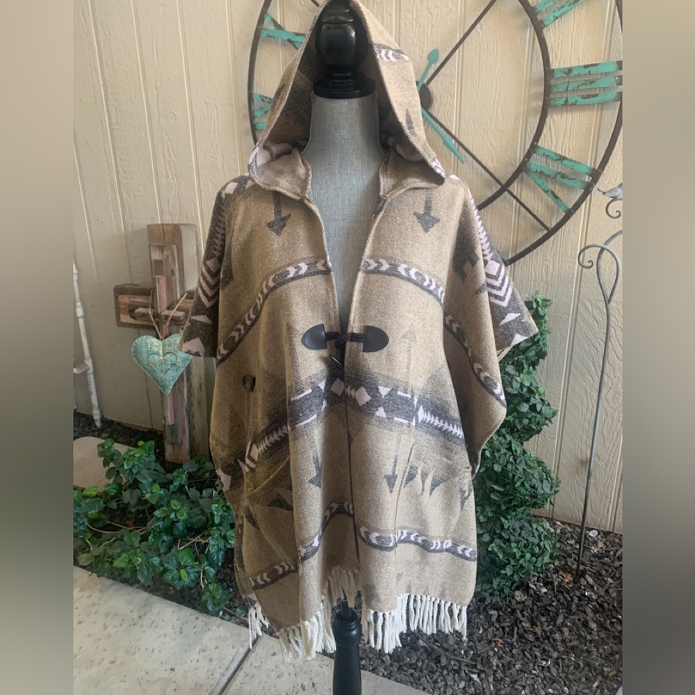 South west style poncho